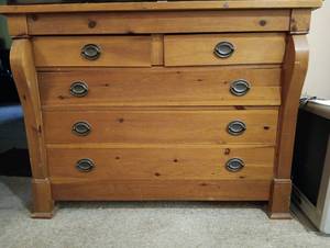 lot 1127 image: 36x48x20 wood dresser