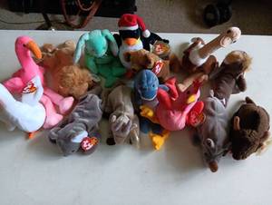 lot 1338 image: Ty Beanie Babies Collection Mixed Animal Plush Toys