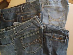 lot 1344 image: Ladies Jeans.  Size 14.   Lee and Faded Glory