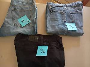 lot 1348 image: Mens Jeans.  Various Sizes.  See pictures