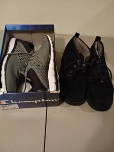 lot 1366 image: Mens Champion Tennis Shoes, 13 and UGGs, 10