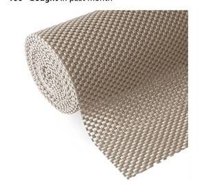 lot 62752 image: Shelf and Drawer Liner for Kitchen Cabinets Non-Adhesive, Non Slip Durable Strong Clean Long Size 12 Inches X 20 Feet, Shelves, Cabinets, Storage, Kitchen and Desks, Camel - Retail $18