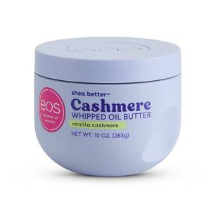 lot 62801 image: eos Vanilla Cashmere Whipped Body Butter  Rich Moisture  Deep Hydration for Dry Skin  10 oz - Retail $13