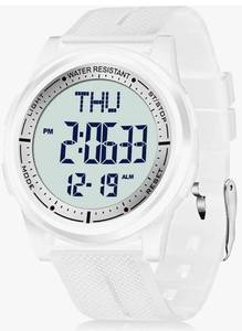 lot 62902 image: Digital Watch for Men Women, 50M Waterproof, Ultra-Thin & Lightweight, 44mm Silicone Sports Watch with Alarm, Stopwatch, Countdown, Ideal for Gym, Running, School, Daily Wear - Retail $18