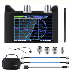 lot 72492 image: AURSINC NanoVNA SAA-2N V2.2 Vector Network Analyzer, 50KHz-3GHz 4 Touchscreen HF VHF UHF VNA Antenna Analyzer Ham Radio with Storage Bag, Measuring S Parameters, Duplexer, VSWR, Phase, Delay - Retail $125