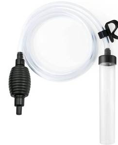 lot 72524 image: 5ft Aquarium Siphon Vacuum Cleaner for Fish Tank Cleaning Gravel & Sand, blue - Retail $16