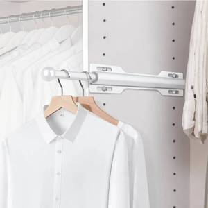 lot 72541 image: (658)FIRJOY 12 Valet Rod for Closet Pull Out (1 Pack, White) - Retail $18