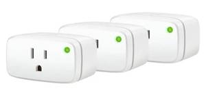 lot 72577 image: Eve Energy (Matter) 3 Pack Smart Plug, 100% Privacy, Automate Lights & appliances, Seamless Integration in Apple Home, Alexa, Google Home, SmartThings, Requires Thread Border Router - Retail $121