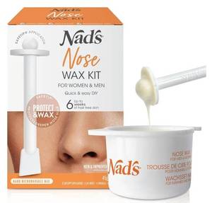 lot 72579 image: Nads Nose Wax Kit for Men & Women - Waxing Kit for Quick & Easy Nose Hair Removal, 1 Count - Retail $20