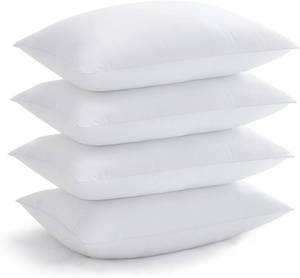 lot 142165 image: Acanva Bed Pillows for Sleeping, Cooling Hotel Quality with Premium Soft 3D Down Alternative Fill for Back, Stomach or Side Sleepers, Standard (Pack of 4), White