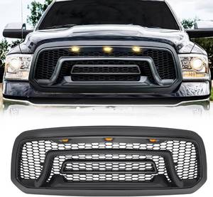 lot 242090 image: Retails for $128 Front Grille Compatible with 2013-2018 Dodge Ram 1500, 2019-2023 Ram 1500 Classic, Bumper Grill with Amber Lights (NO RAM LETTER)