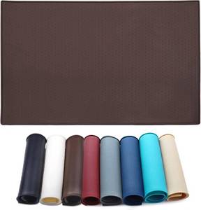 lot 342097 image: AMZNOVA Dog Food Mat Matguard Dog Bowl Mat, Placemat Food Tray with Lip & Raised Edges for Floor, Waterproof & Silicone for Pet Cat, L, Chocolate