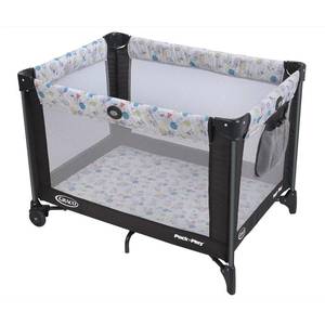 lot 271295 image: Graco Pack and Play Portable Playard, Push Button Compact Fold, Carnival