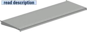 lot 142166 image: Lozier TL Shelf - Retail Display Shelving - Compatible Gondola Shelving Units - Product Shelves for All Commercial Business Types - 4 Width x 19 Depth (Gray)