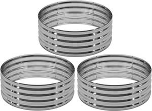 lot 152057 image: DIIYIV 3Pack 2x2x1ft Galvanized Raised Garden Bed, Planter Raised Garden Beds Outdoor, Round Clearance Raised Garden Beds for Gardening Vegetables