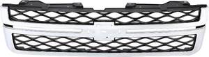 lot 152061 image: Retails for $164 ALMULOO Front Grille Compatible with 2011-2014 Chevy Chevrolet Silverado 2500HD 3500 HDGMC Sierra 2500HD 3500HD Replacement for GM1200639 Front Bumper Grill Chrome Silvery