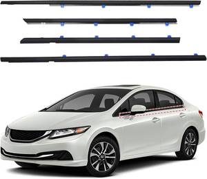 lot 251541 image: ItranMc Car Window Weather Stripping Molding Trim Belt,Compatible with Honda Civic 2012-2015 4-Door Sedan,Replace#72450-TR0-A01 72410-TR0-A01 72950-TR0-A01 72910-TR0-A01