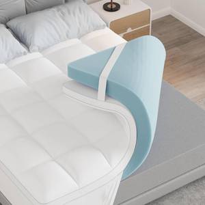 lot 351681 image: Retails for $180 Dual Layer 4.5 Inch Memory Foam Mattress Topper Twin, 2.5 Inch Cooling Memory Foam, 2 Inch Thick Pillow Top Mattress Pad Cover for Hard Bed, Soft Fluffy & Pressure Relief & Medium Support