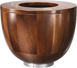 lot 351688 image: LOVIVO Premium Acacia Wood 5 Quart Mixing Bowl with Splash-Proof Lid, Compatible with KitchenAid 4.5-5 Qt Tilt-Head Stand Mixers, Wooden Bowl for Stand Mixer with Stainless Steel Locking Base