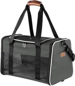 lot 452071 image: Cat Carrier - Portable Foldable Dog Pet Carrier, Soft-Sided Pet Bag up to 15 Lbs, Airline Approved Travel Puppy Carrier