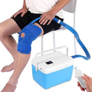lot 452098 image: Retails for $150 Ice Machine for Knee After Surgery  Power-Saving Mode & Wireless Remote Control & Adjustable Timer & LED Screen, Joint Ankle Elbow Replacement Cold Therapy Compression Pad, Cryotherapy Pain Relief