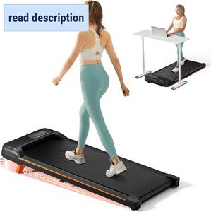 lot 187289 image: Retails for $120 Abonow Walking Pad, Under Desk Treadmill with Incline for Home Office 2.5HP Portable Walking Treadmill with 265 Lbs Weight Capacity Walking Machine, Remote Control, LED Display