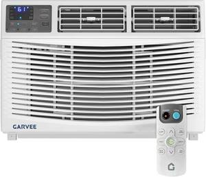 lot 191729 image: Retails for $315 Garvee 10000 BTU Window Air Conditioner Unit with Remote Control, Cools Rooms Up to 450 Sq ft, 3 Cooling & Fan Speeds Quiet Operation, Digital Display, Easy Install Kit, for Bedroom, Office