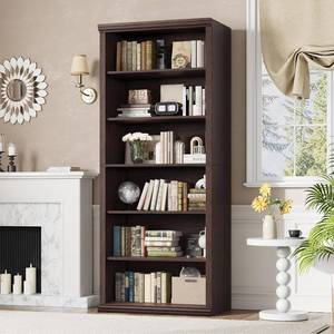 lot 391682 image: Retails for $140 Rresyet Bookcase and Bookshelves, 28 W Tall Bookshelf with Elegant Design, 6 Tiers Spacious Book Storage, Freestanding Book Organizer, Display Library Shelf for Home Office, Living Room & Study Room