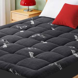 lot 391685 image: Mattress Pad Full Size, Cooling Pillow Top Mattress Topper, Ultra Soft Viscose from Bamboo, Breathable for Hot Sleepers, Deep Pocket 8-20, Black