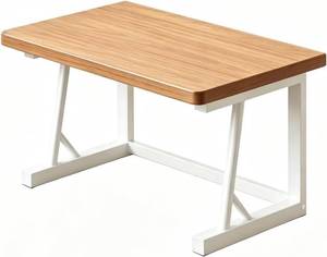 lot 491900 image: Retails for $106 Printer Stand Riser, Desktop Wood & Metal Shelf, Office Desk Organizer for Copier, Scanner, Files, Multifunctional Storage Rack(Wood)