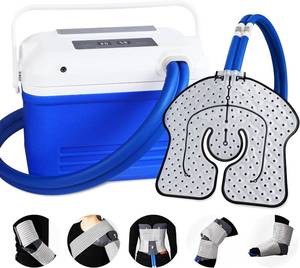 lot 142122 image: Retails for $160 Cold Therapy Machine, Ice Machine for Knee and Shoulder After Surgery, Digital Timer & Quiet Pump, Cryotherapy Machine with Universal Ice Pad for Knee, Shoulder, Hip, Leg and Hip