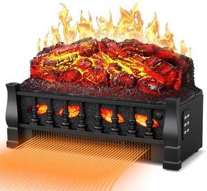 lot 311294 image: Retails for $120 ZAFRO 21 Electric Fireplace Insert   Realistic 3D Flame, 750W1500W Heat, Remote Control, Timer & Safe Overheat Protection for Home or Office