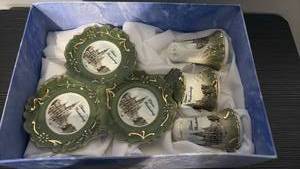 lot 60901 image: German Porcelain Tea Set with Reichenberg Castle Design - Retail $45