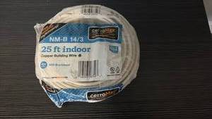 lot 60911 image: CerroMax NM-B 143 Electrical Wire 25 Feet - Retail $15