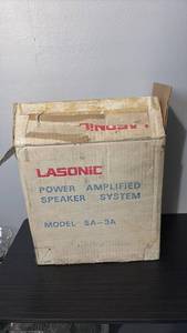 lot 60918 image: Lasonic SA-3A Power Amplified Speaker System (untested) - Retail $75