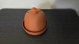 lot 60919 image: Terracotta Covered Bowl - Retail $15