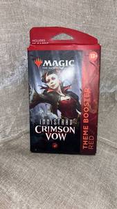 lot 3 image: New sealed, Magic The Gathering Innistrad Crimson Vow Theme Booster Pack Red