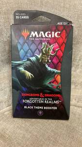 lot 5 image: Magic The Gathering Adventures in the Forgotten Realms Black Theme Booster Pack
