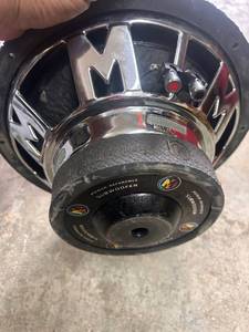lot 27 image: Memphis Car Audio Power Reference Subwoofer with Chrome