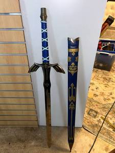 lot 49 image: Legend of Zelda Master Sword with Scabbard Set