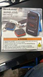 lot 84 image: Brookstone Wireless Key Finder Set with Remote