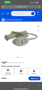 lot 103 image: New��Gray Extension Cord with switch