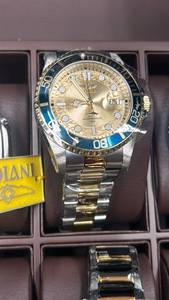 lot 109 image: Brand New Invicta Pro Diver Two-Tone Automatic Watch, never worn. Has box