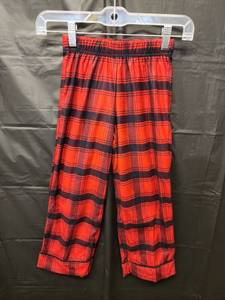 lot 71293 image: Wondershop, Kids Red Black Plaid Flannel Pajama Pants (Size XS 45) - Retail $8