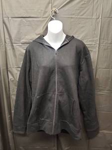 lot 71298 image: Goodfellow & Co, Black Full Zip Hooded Sweatshirt (Size L) - Retail $15