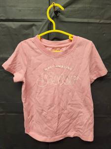 lot 71311 image: Cat&Jack, Girls Pink Most Amazing Sister T-Shirt (Size 3T) - Retail $8