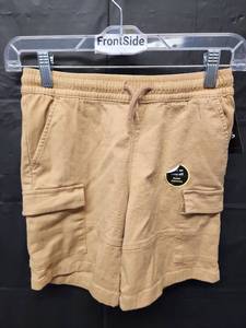 lot 71336 image: Art Class Boys Khaki Cargo Shorts with Drawstring (Size S 67) - Retail $15