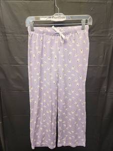 lot 71342 image: Purple Ghost Print Pajama Pants with Drawstring (Size L 1012) - Retail $8