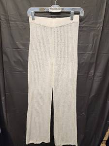 lot 71343 image: Shade & Shore, Womens Ribbed Knit Wide Leg Pants (Size XS 0-2) - Retail $15