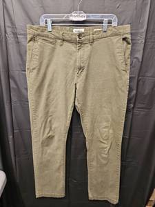 lot 71345 image: Goodfellow & Co. Adult Olive Green Athletic Chino Pants (Size W38xL32) - Retail $30